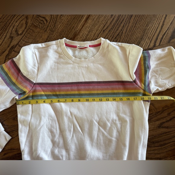 Marine Layer Cloud 9 Anytime Matching Sweats Jogger Crewneck XS S Rainbow Stripe - Picture 3 of 8